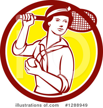 Royalty-Free (RF) Tennis Clipart Illustration by patrimonio - Stock Sample #1288949
