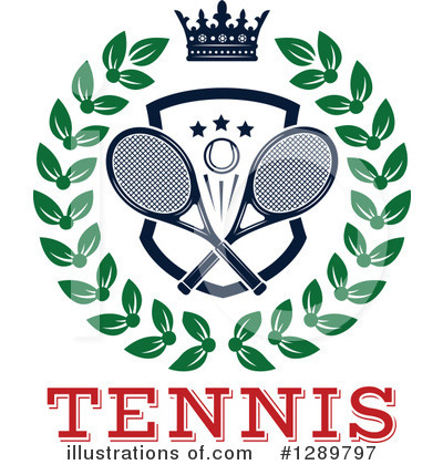 Royalty-Free (RF) Tennis Clipart Illustration by Vector Tradition SM - Stock Sample #1289797