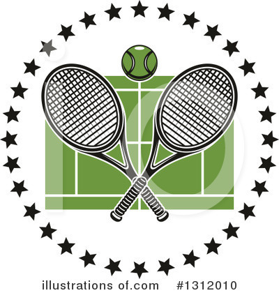 Tennis Racket Clipart #1312010 by Vector Tradition SM