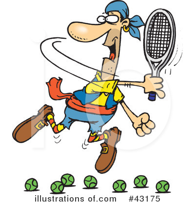 Tennis Clipart #43175 by Dennis Holmes Designs