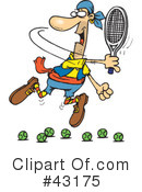 Tennis Clipart #43175 by Dennis Holmes Designs