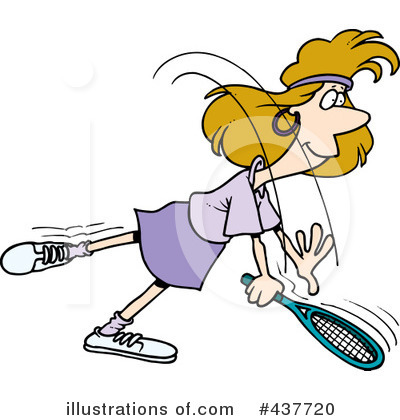 Royalty-Free (RF) Tennis Clipart Illustration by toonaday - Stock Sample #437720