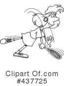 Tennis Clipart #437725 by toonaday