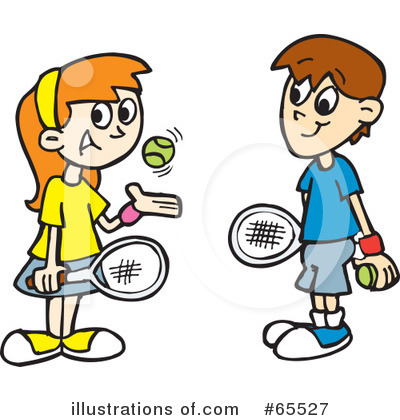 Tennis Clipart #65527 by Dennis Holmes Designs