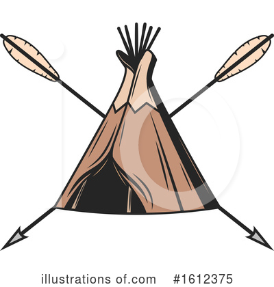 Teepee Clipart #1612375 by Vector Tradition SM
