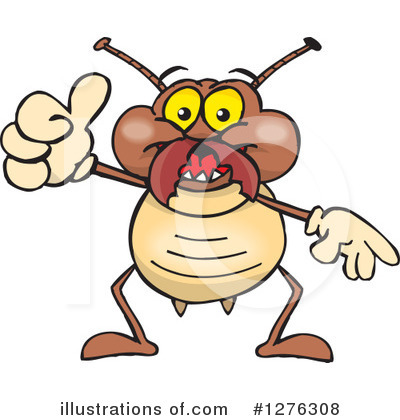 Royalty-Free (RF) Termite Clipart Illustration by Dennis Holmes Designs - Stock Sample #1276308