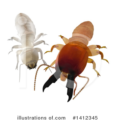 Royalty-Free (RF) Termite Clipart Illustration by Leo Blanchette - Stock Sample #1412345