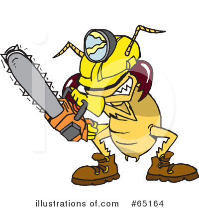 Chainsaw Clipart #65164 by Dennis Holmes Designs