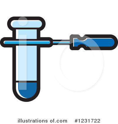 Royalty-Free (RF) Test Tube Clipart Illustration by Lal Perera - Stock Sample #1231722