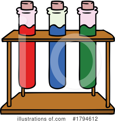 Royalty-Free (RF) Test Tubes Clipart Illustration by lineartestpilot - Stock Sample #1794612