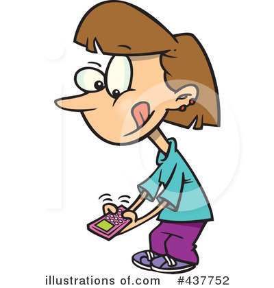 Royalty-Free (RF) Texting Clipart Illustration by toonaday - Stock Sample #437752