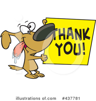 Royalty-Free (RF) Thank You Clipart Illustration by toonaday - Stock Sample #437781