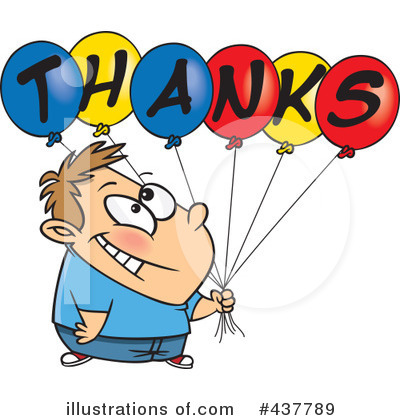 Royalty-Free (RF) Thank You Clipart Illustration by toonaday - Stock Sample #437789