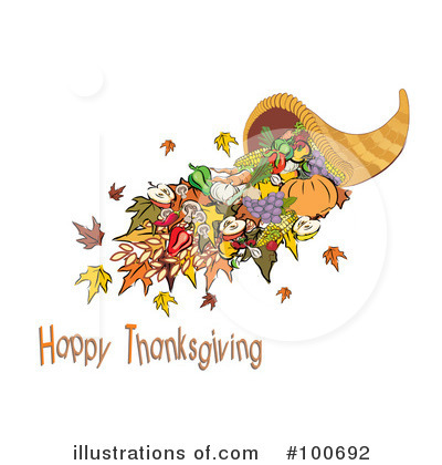 Royalty-Free (RF) Thanksgiving Clipart Illustration by MilsiArt - Stock Sample #100692