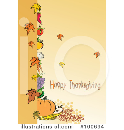 Royalty-Free (RF) Thanksgiving Clipart Illustration by MilsiArt - Stock Sample #100694