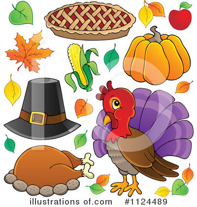 Royalty-Free (RF) Thanksgiving Clipart Illustration by visekart - Stock Sample #1124489