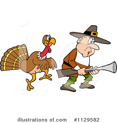 Royalty-Free (RF) Thanksgiving Clipart Illustration by LaffToon - Stock Sample #1129582