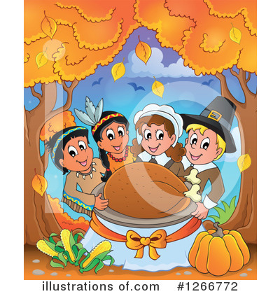Royalty-Free (RF) Thanksgiving Clipart Illustration by visekart - Stock Sample #1266772