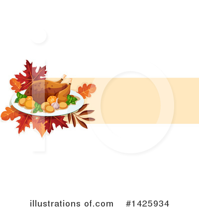Roasted Turkey Clipart #1425934 by Vector Tradition SM
