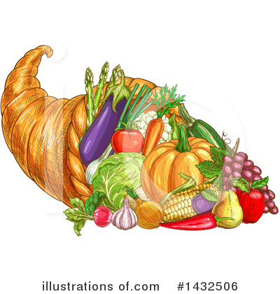 Thanksgiving Clipart #1432506 by Vector Tradition SM