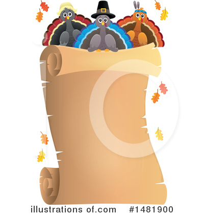Royalty-Free (RF) Thanksgiving Clipart Illustration by visekart - Stock Sample #1481900