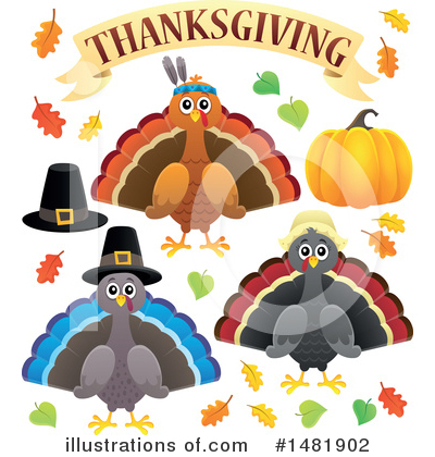 Royalty-Free (RF) Thanksgiving Clipart Illustration by visekart - Stock Sample #1481902