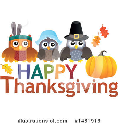 Royalty-Free (RF) Thanksgiving Clipart Illustration by visekart - Stock Sample #1481916