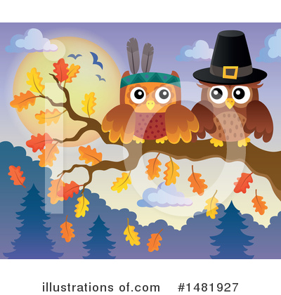 Royalty-Free (RF) Thanksgiving Clipart Illustration by visekart - Stock Sample #1481927