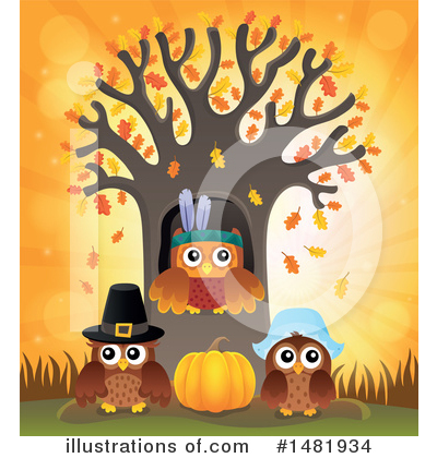 Royalty-Free (RF) Thanksgiving Clipart Illustration by visekart - Stock Sample #1481934