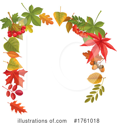 Autumn Leaves Clipart #1761018 by Vector Tradition SM