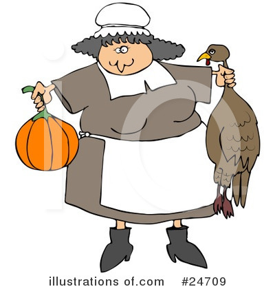 Royalty-Free (RF) Thanksgiving Clipart Illustration by djart - Stock Sample #24709