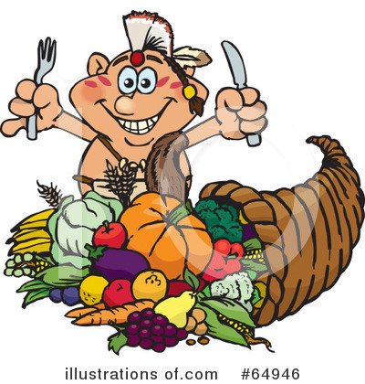 Royalty-Free (RF) Thanksgiving Clipart Illustration by Dennis Holmes Designs - Stock Sample #64946
