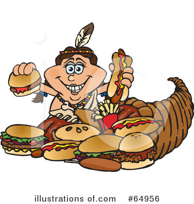Royalty-Free (RF) Thanksgiving Clipart Illustration by Dennis Holmes Designs - Stock Sample #64956