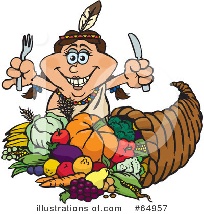 Royalty-Free (RF) Thanksgiving Clipart Illustration by Dennis Holmes Designs - Stock Sample #64957