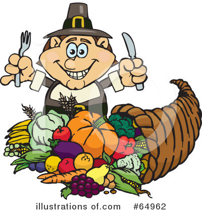 Royalty-Free (RF) Thanksgiving Clipart Illustration by Dennis Holmes Designs - Stock Sample #64962