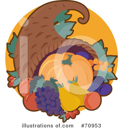 Royalty-Free (RF) Thanksgiving Clipart Illustration by Maria Bell - Stock Sample #70953