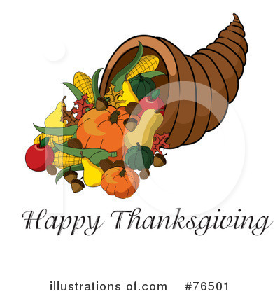 Royalty-Free (RF) Thanksgiving Clipart Illustration by Pams Clipart - Stock Sample #76501