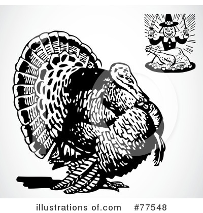 Royalty-Free (RF) Thanksgiving Clipart Illustration by BestVector - Stock Sample #77548