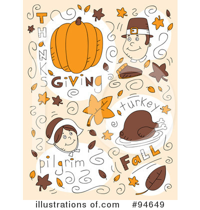 Royalty-Free (RF) Thanksgiving Clipart Illustration by Cory Thoman - Stock Sample #94649