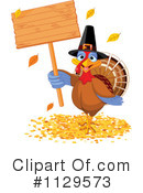 Thanksgiving Turkey Clipart #1129573 by Pushkin