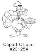 Thanksgiving Turkey Clipart #231254 by Hit Toon