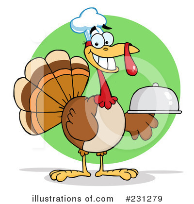 Royalty-Free (RF) Thanksgiving Turkey Clipart Illustration by Hit Toon - Stock Sample #231279