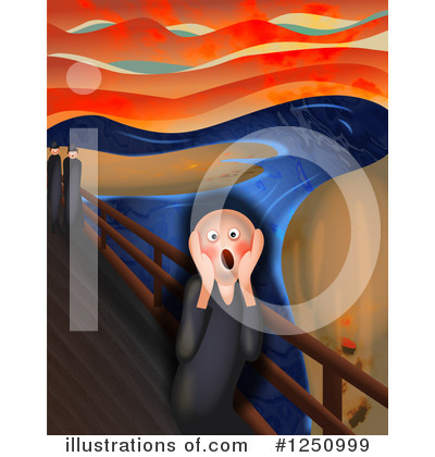 Royalty-Free (RF) The Scream Clipart Illustration by Prawny - Stock Sample #1250999