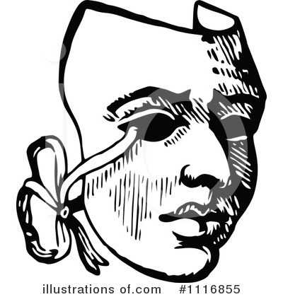 Mask Clipart #1116855 by Prawny Vintage