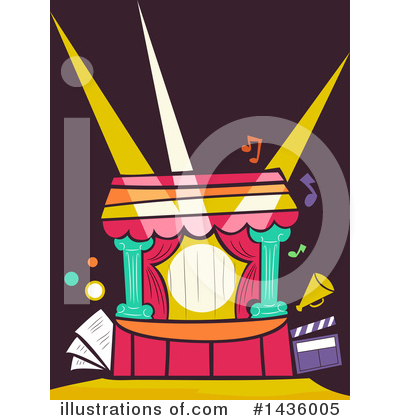Royalty-Free (RF) Theater Clipart Illustration by BNP Design Studio - Stock Sample #1436005