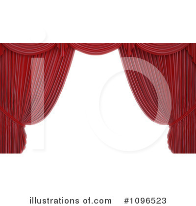 Royalty-Free (RF) Theater Curtains Clipart Illustration by Mopic - Stock Sample #1096523