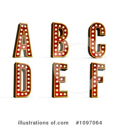 Letters Clipart #1097064 by stockillustrations