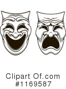 Theater Mask Clipart #1169587 by Vector Tradition SM
