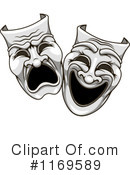 Theater Mask Clipart #1169589 by Vector Tradition SM
