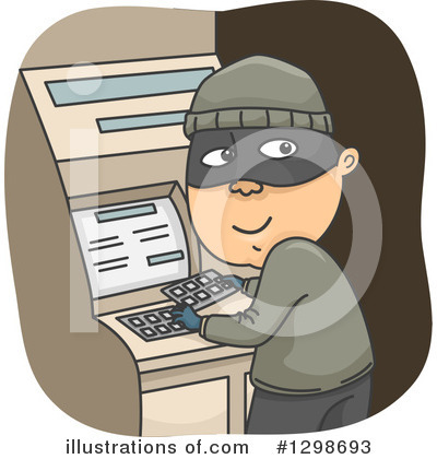 Royalty-Free (RF) Thief Clipart Illustration by BNP Design Studio - Stock Sample #1298693
